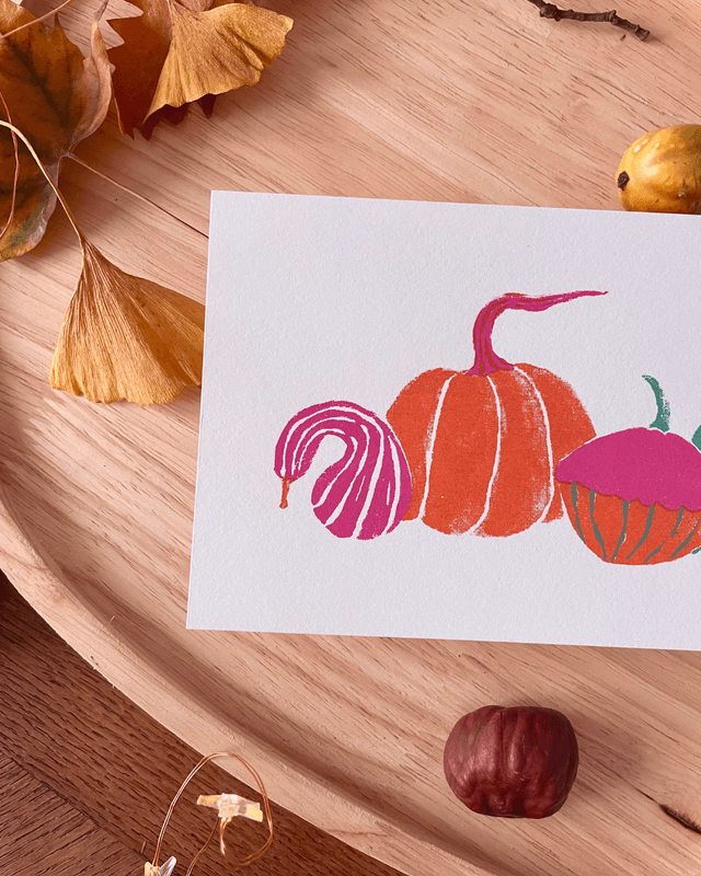 Carte postale, Les citrouilles