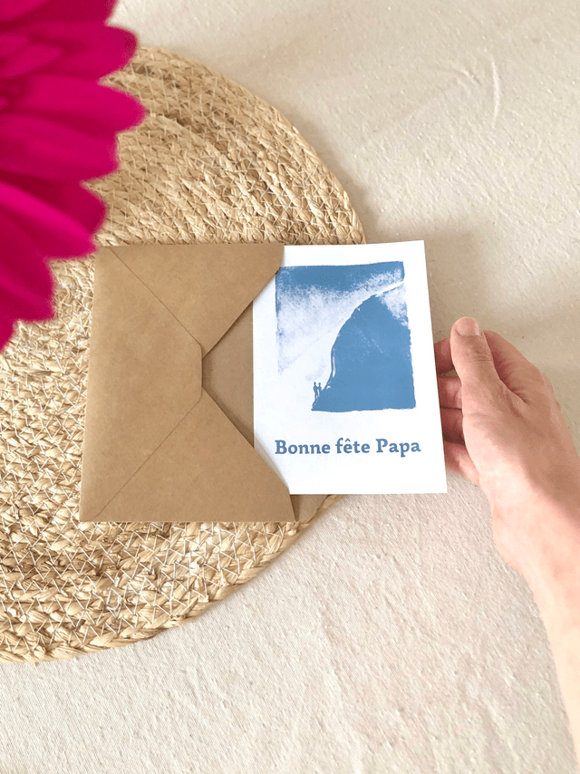 carte postale, Bonne fête Papa