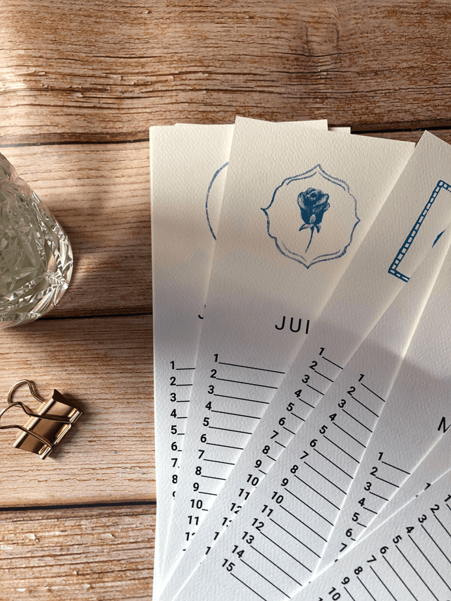Calendrier d'anniversaire fleuri